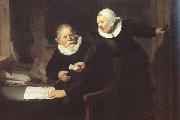 Rembrandt, Double portrait of the Shipbuilder fan rijcksen an his Wife Griet Fans (mk33)